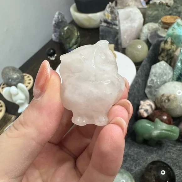 Crystal Owl Carving (listing Is For One) - Picture 3 of 5
